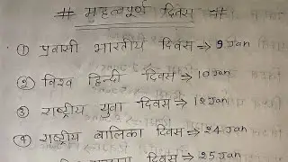  2026. #महत्वपूर्ण दिवस #important Divas #mahatvpurn Divas#Kaun sa divas kab manaya jata hai #spc