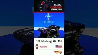 '69 Ford Mustang GT.500 Hot Wheels Collection Cars Mattel #hotwheels #eliasgarage #short #fdm17