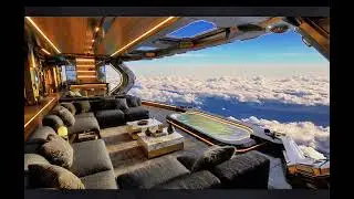 Futuristic Jazz Ambience Above the Clouds | Relaxing Sky Voyage Instrumental
