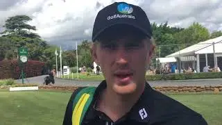 Travis Smyth after final round of the 2017 Asia-Pacific Amateur Championship in New Zealand