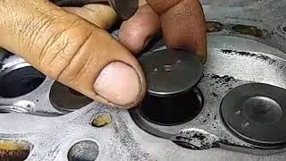 Parte 2 retifica do cabe&ccedil;ote , guia de v&aacute;lvula com excesso de folga , v&iacute;deo enviado para cliente