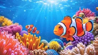 Stunning 4K Aquarium Video | Tropical Fish Tank, Coral Reef Colors & Relaxing Sleep Sounds
