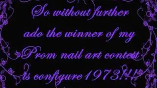 Prom Nail Art Contest & Blog Giveaway Winners