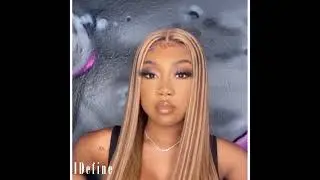HIGHLIGHT COLOR 13X4 SWISS LACE FRONT WIG 100% HUMAN HAIR