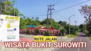 RUTE JALAN MENUJU WISATA BUKIT SUROWITI GRESIK | MOTOVLOG