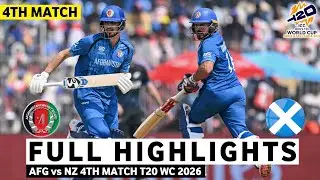 Afghanistan vs New Zealand ICC T20 World Cup 2026 Match Highlights | AFG vs NZ Highlights