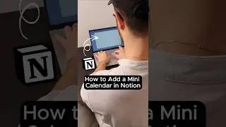 How to Add a Mini Calendar in Notion