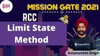 Limit State Mode | Doubly Reinforced & Flanged Beams | RCC | MISSION GATE 2021| Amanpreet Singh