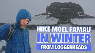🥶 Freezing Hike to Moel Famau Summit in Winter from Loggerheads Country Park