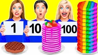 100 Layers of Food Challenge | Great Kitchen Hacks from Multi DO Best