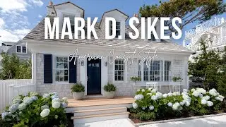Timeless American Coastal Style inspired by Mark D  Sikes with crisp white navy and soft blue