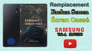 Samsung Galaxy Tab A (SM-T590) Reparation Broken Front Glass Screen, Remplacer Cassé Vitre Écran