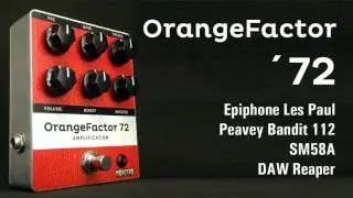 Pedal Handmade Overdrive OrangeFactor 72 Drive | True By Pass