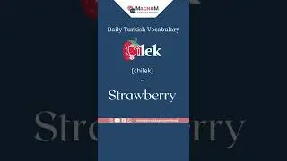 Strawberry || Daily Turkish vocabulary || By MLS