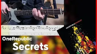 OneRepublic - Secrets [Bass cover] (+Tab)