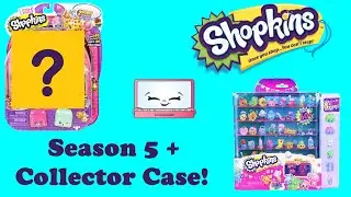Shopkins SEASON 5 12 Pack ELECTRIC GLOW AND Shopkins Glitz Collector Case with 8 EXCLUSIVE Shopkins
