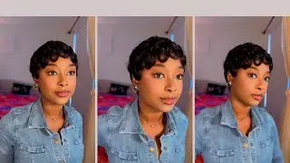 $16 pixie cut wig #affordablewig #hairtutorial #amazonhair