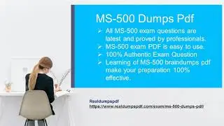 Microsoft MS 500 Dumps Pdf 100% Acuurate And Authentic