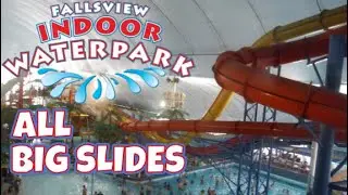 ALL BIG SLIDES FALLSVIEW INDOOR WATERPARK| Niagara Falls Waterpark