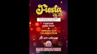 FIESTA 2K25  ||  FAROOK KIDS FEST AND ANNUAL DAY CELEBRATION 🎉 Part - 2