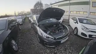 Kia Ceed II после рестайлинга &ndash; расположение щупа для проверки уровня моторного масла