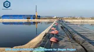 BPM HDPE Geomembrane Pond Liner for Biogas Project