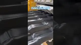 ASA Three Layers PVC Roof Tile Production Line for Turkey. #PVC #Plastic #Extruder #Roof #Tile