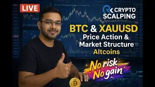 🔴 LIVE BTC & XAUUSD Trading | Price Action & Market Structure | Altcoins Analysis | RK Crypto
