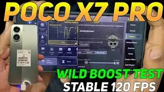 Poco X7 Pro Bgmi Pubg 120 Fps Test | Stable 120 Fps In Wild Boost ☠️🥶