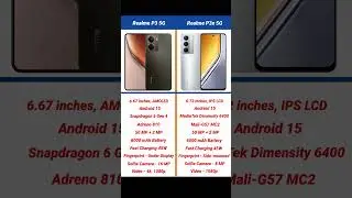 Realme P3 5G vs Realme P3x 5G Comparison #shorts #short #realmep3 #realmep3x