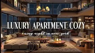 Saxophone Music Collection 2025 🎷 Luxury And Cozy Apartment 🌧️ Gentle Melody With Rain Sound
