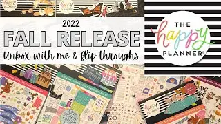 HAPPY PLANNER FALL RELEASE UNBOXING!!! 2022 FALL RELEASE 2023 PLANNER STICKER BOOK FLIP THROUGH
