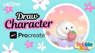 Draw Character in Procreate | MoMo - Bubble Sky Series #Procreate #DrawWithMe #DigitalArt #Character