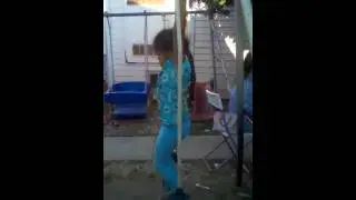 Sereyrath Kaing on a swing in Long Beach 2010