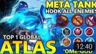 TOP 1 GLOBAL ATLAS APRIL 2020 | GAMEPLAY | BUILD GUIDE | MLBB | MOBILE LEGENDS