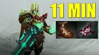 Как фармить лес за Wraith King | How to farm jungle for Wraith King