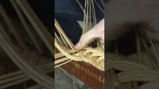 Plaited Border on Willow Basket