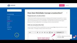 How-To Set up the [MailShake] Mail Shake Unsubscribe Link in Your Emails