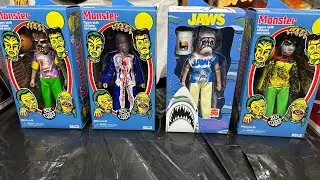NECA BEN COOPER SPOOKY MONSTER , JAWS, WOLFMAN AND VISIBLE MAN FIGURES !!!