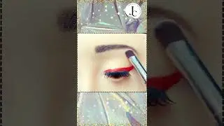 Sultry Red Chinese Eye Makeup Tutorial | Step-by-Step Glam Look #shorts