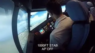 A320 LANDING SBGL ENTIRE OPERATION FL100 TRIBUTE TO BAIXADO E TRAVADO