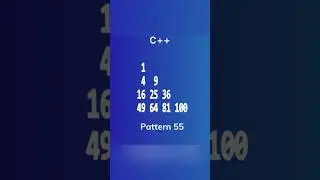 149162536496481100 number pattern in C++ interview questions for fresher#placementpreparation#coding