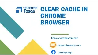 Tosca Tutorial | Lesson 27  - Automatically Clear Cache in Chrome Browser | TBox Start Program