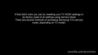 Easily fix HDMI ports in Samsung TV