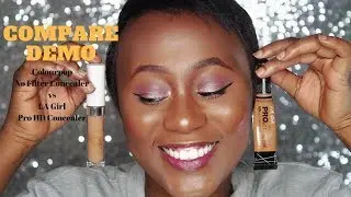 Comparison/Demo: Colourpop No Filter Concealer And The LA Girl Pro HD Concealer [WOC]