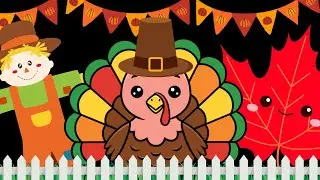 Peekaboo Turkey Baby Sensory  | Fall Peekaboo Fun for Babies Baby sensory video high contrast