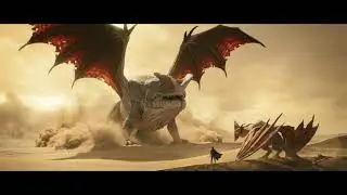 Dragon Rider vs Desert Leviathan | Epic Cinematic AI Trailer