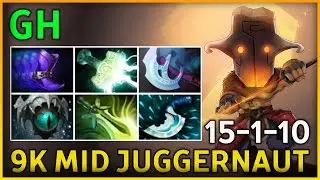 GH - 9K MMR Mid Juggernaut - 9K MID JUGGERNAUT | Dota 2 VOD Full Game Pro Guide Gameplay