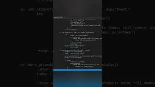Student Attendance  System in Python | Tkinter GUI + Database | Mini Project 2025 #python  #project