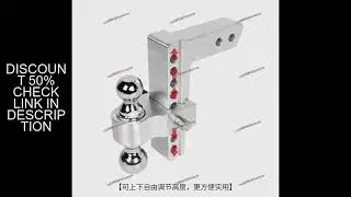 Original Imported High Strength Adjustable Trailer Arm Porous Position Trailer Hook Double Ball RV T